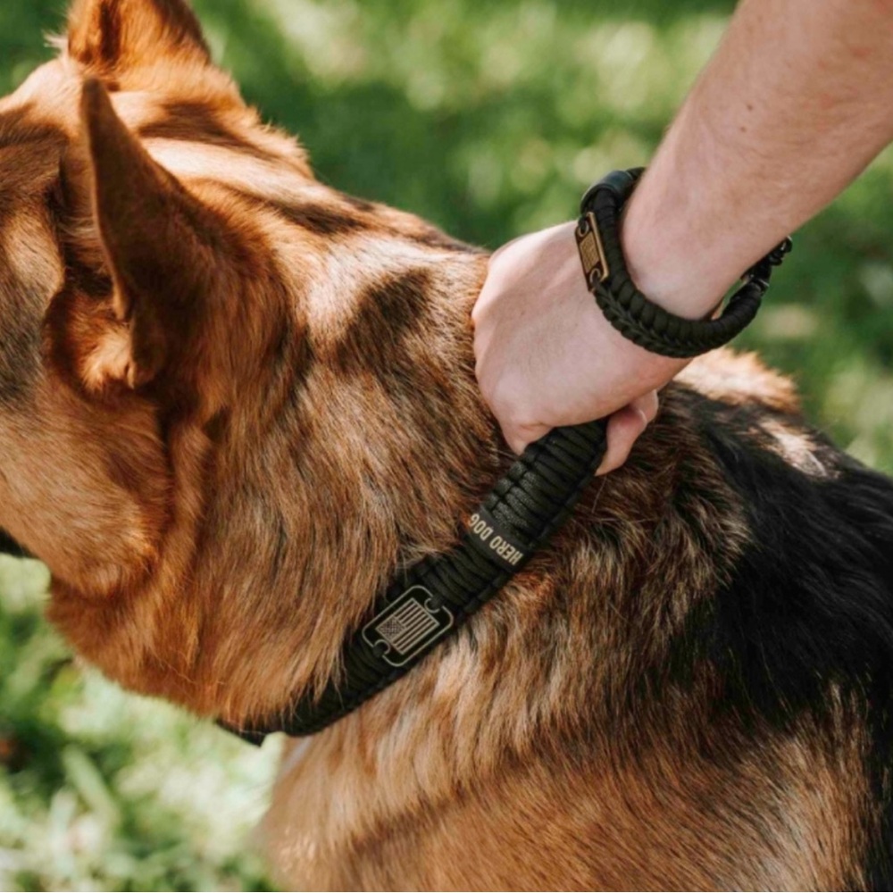 The Hero Company’s Never Forgotten Men's Bracelet & Dog Paracord Collar Bundle
